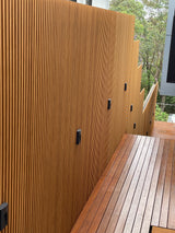 Bamboo screens at Bardon residence 2