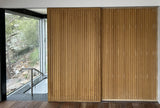 Fremantle bamboo cladding bathroom with sliding doors