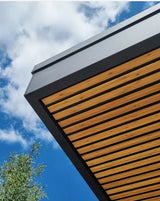 Shadow-line Fremantle bamboo cladding on soffit, view 3