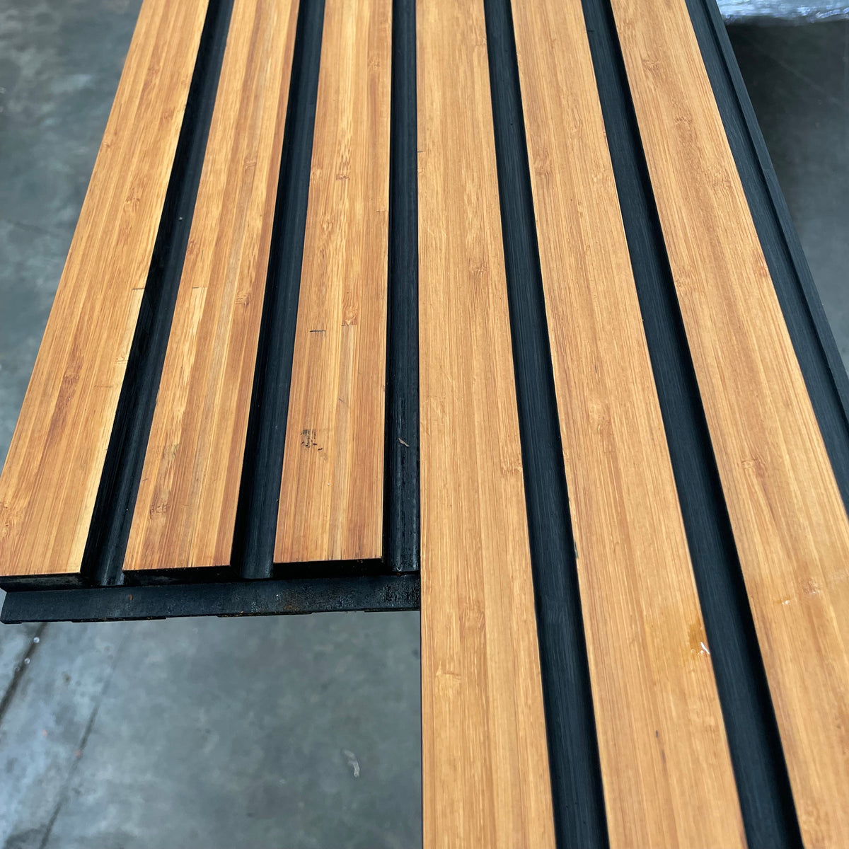 Shadow-line Fremantle bamboo cladding installed on soffit