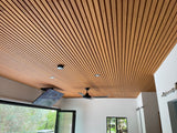 Fremantle bamboo cladding on Bardon pool house ceiling