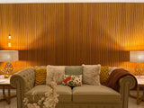 Fremantle bamboo cladding in teak finish at Bridgeman Downs