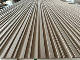Linea slatted HDF panel installation detail