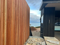 Spotted Gum Noosa 8mm Gap Pool Screens - Raw Finish