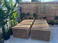 Spotted Gum Noosa 8mm Gap Pool Screens - Raw Finish