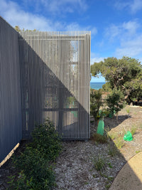 Spotted Gum Noosa 8mm Gap Pool Screens - Raw Finish
