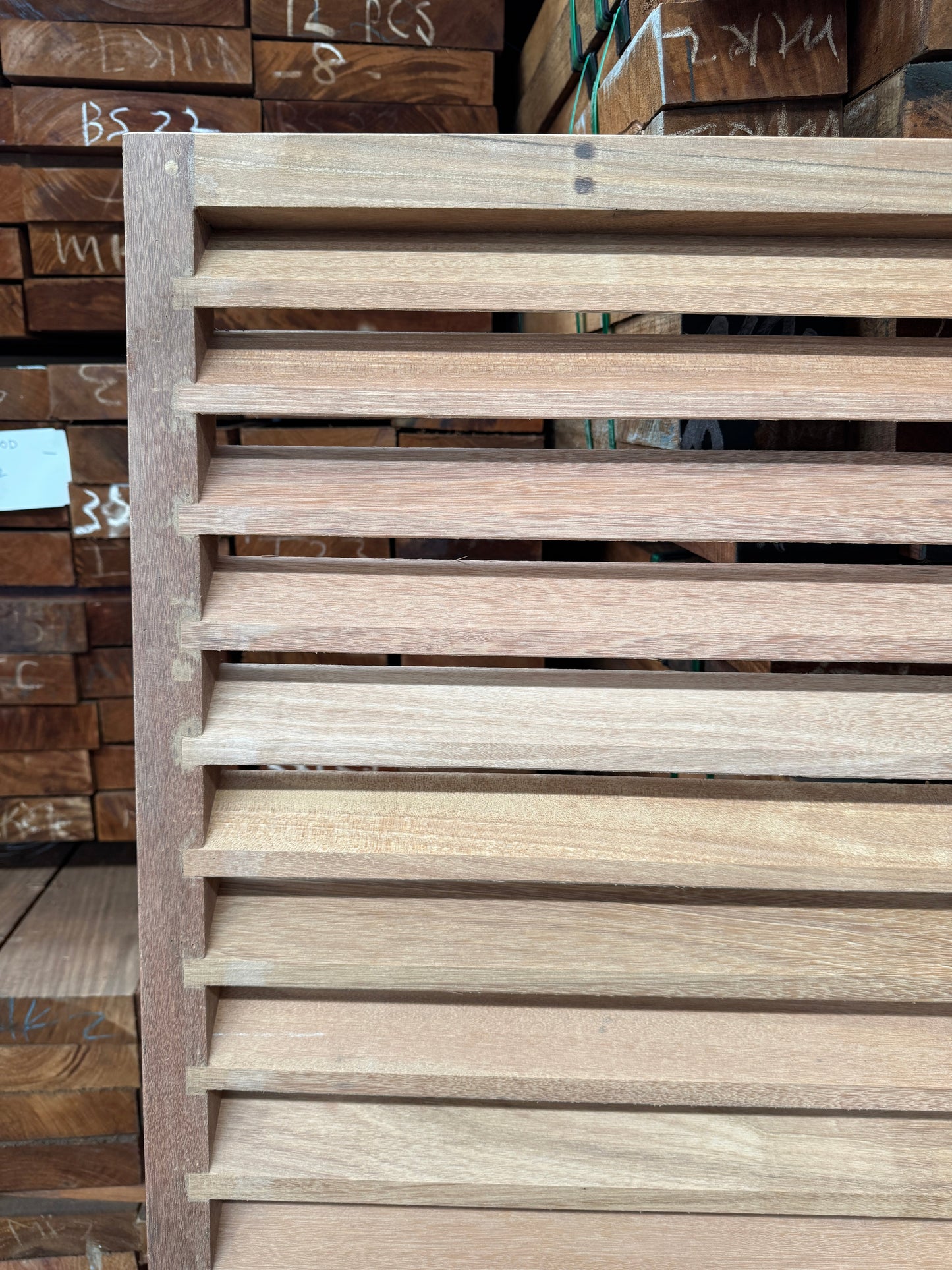 Hardwood Louvered Panel