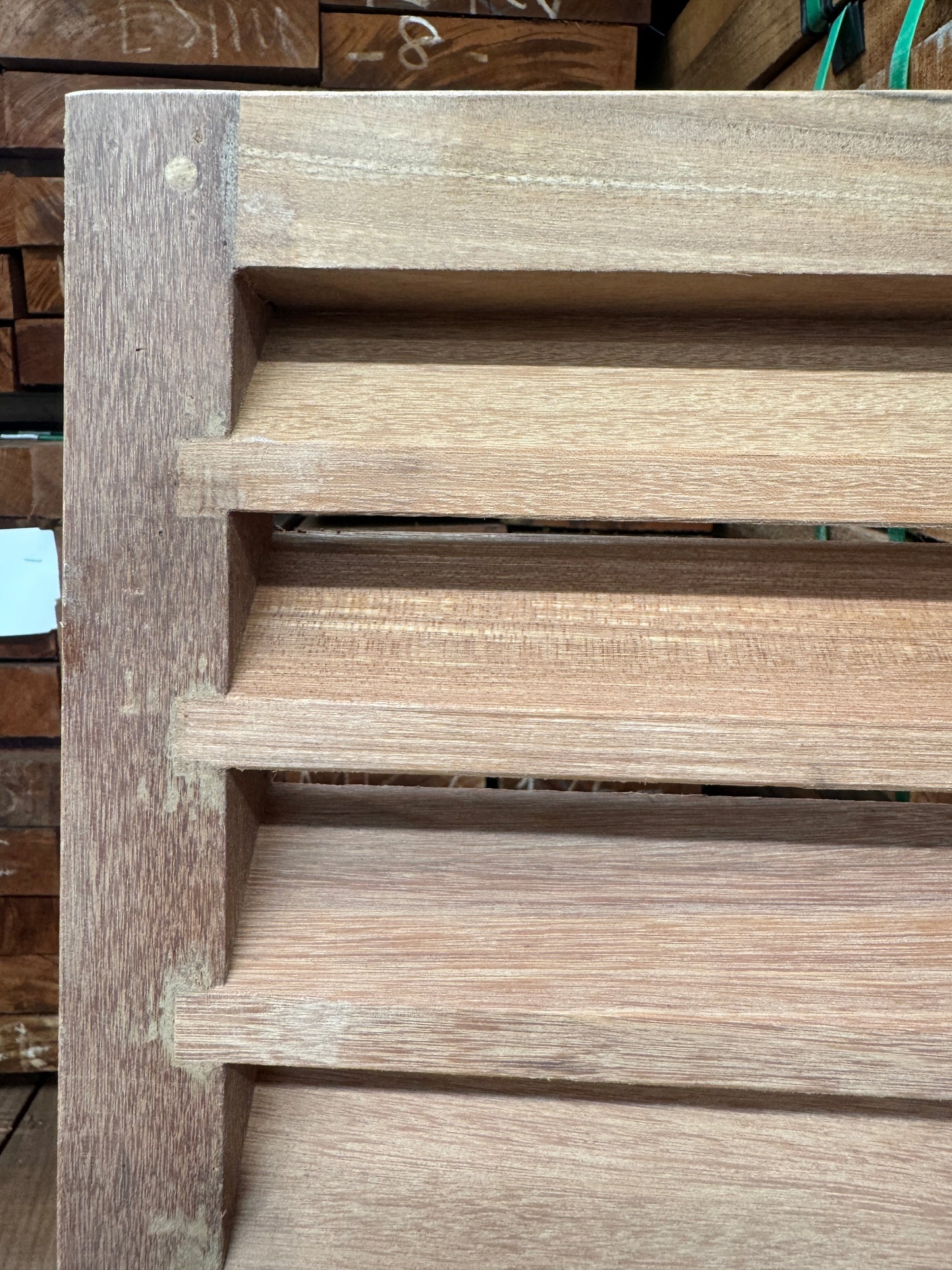 Hardwood Louvered Panel