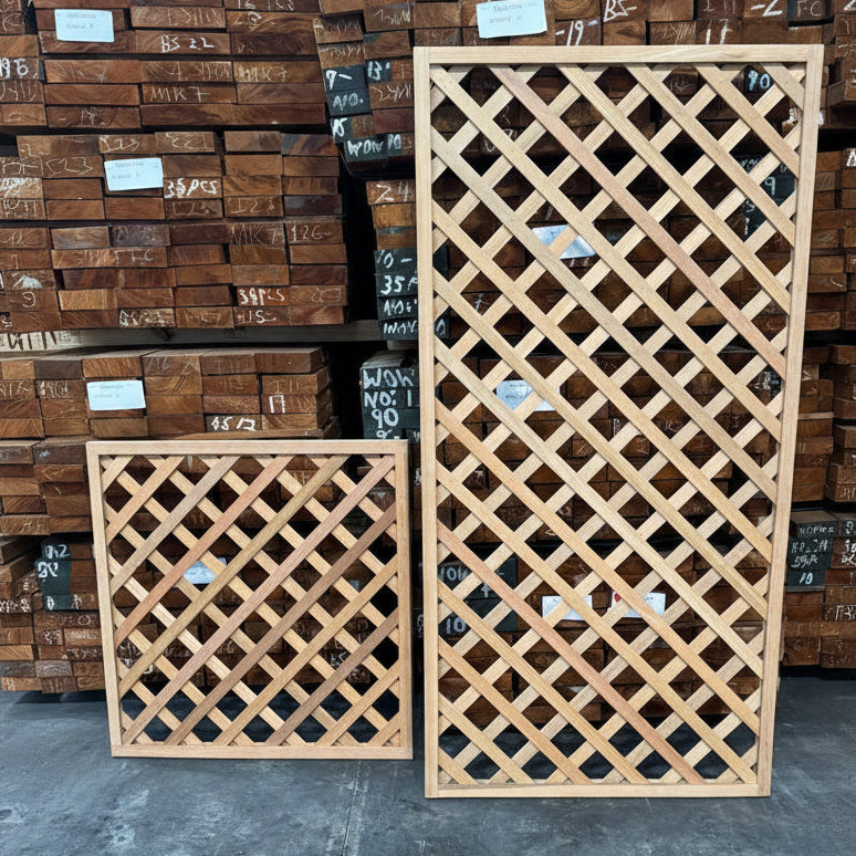 Hardwood Lattice with Frame