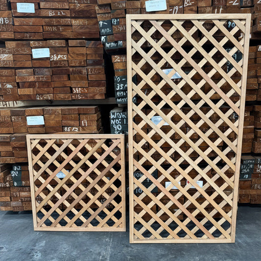 Hardwood Lattice with Frame