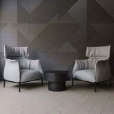 Zig Zag puzzle pattern wall panels in dark grey