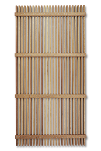 Rosewood batten screen, oiled — back view