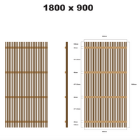 Merbau Batten Screens - Oiled Finish