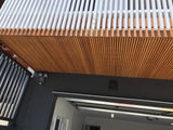 Bamboo screens used as under-deck screening, Paddington