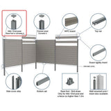 Eco Guard WPC fencing with I-end post detail