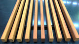 Bamboo screen panel WS2030 end profile detail