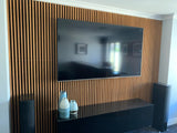 Bamboo screen WS203 used as TV feature wall, Perth