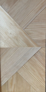 Zig Zag V-groove natural panel installation