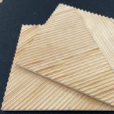 Zig Zag V-groove timber panels in natural finish