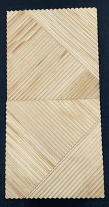Zig Zag V-groove natural panel detail